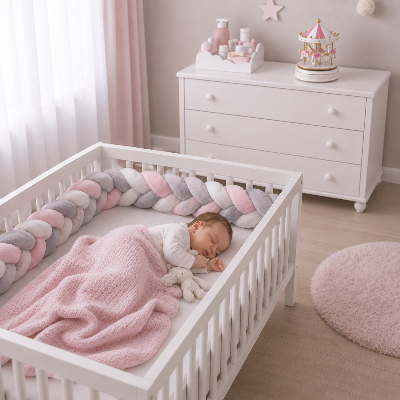 carrousel mobile bebe rose