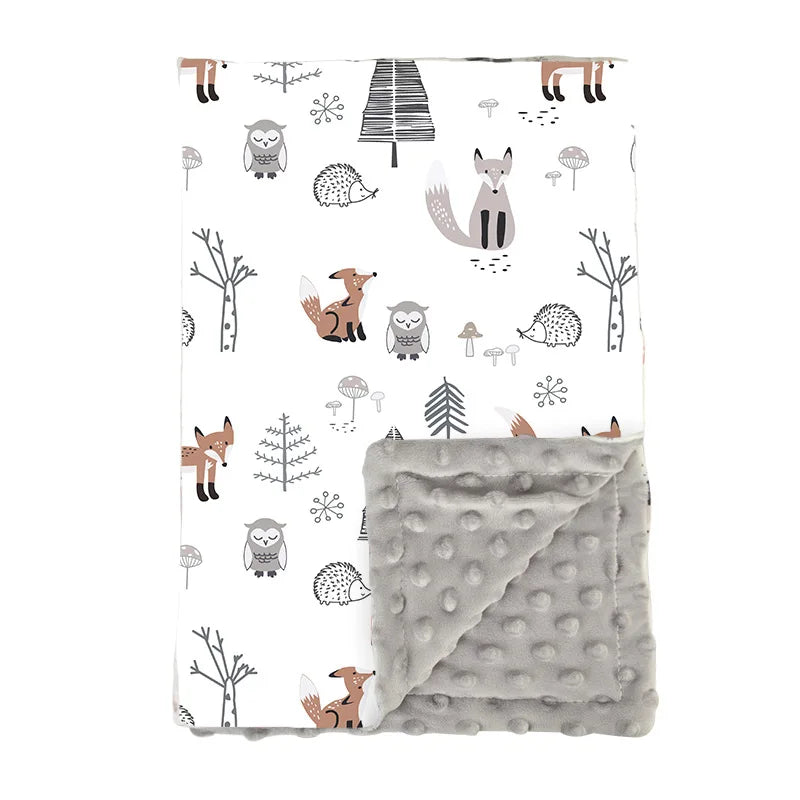 COUVERTURE BÉBÉ : POLAIRE ET FLANELLE