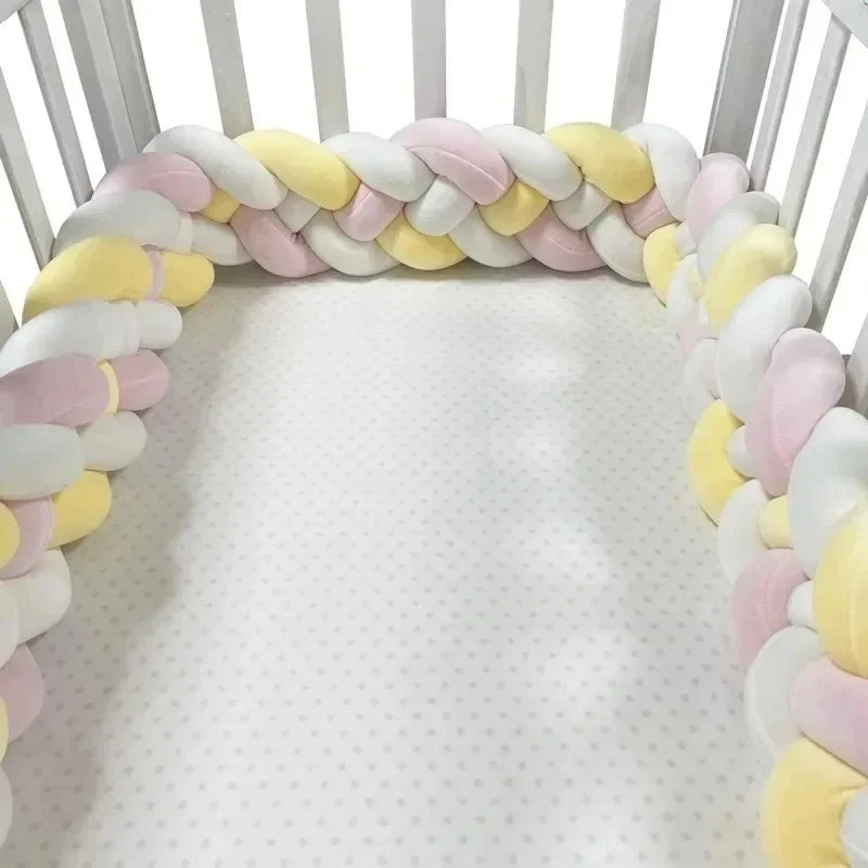 TRESSE DE LIT COTON BLANC JAUNE ROSE