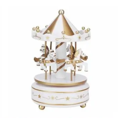 carrousel or blanc mobile musical bebe