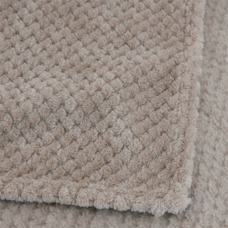 COUVERTURE BÉBÉ : MICROFIBRE POLAIRE BEIGE
