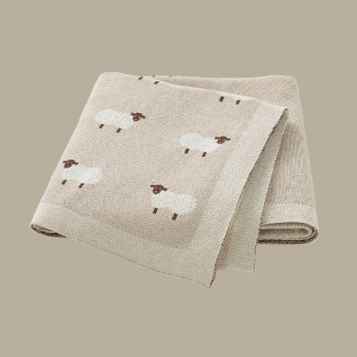 couverture-bebe-tricot-coton-mouton