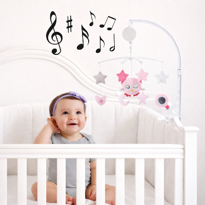 mobile bebe musical hibou