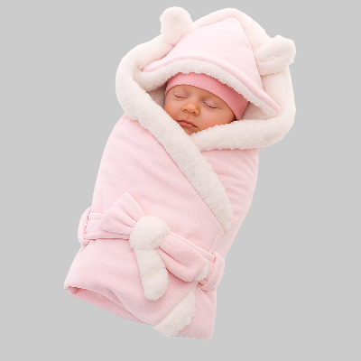 NID D'ANGE ROSE COTON CACHEMIRE