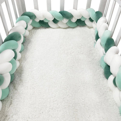 tresse-de-lit-bebe-2-tons-vert